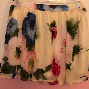 A&F floral skirt